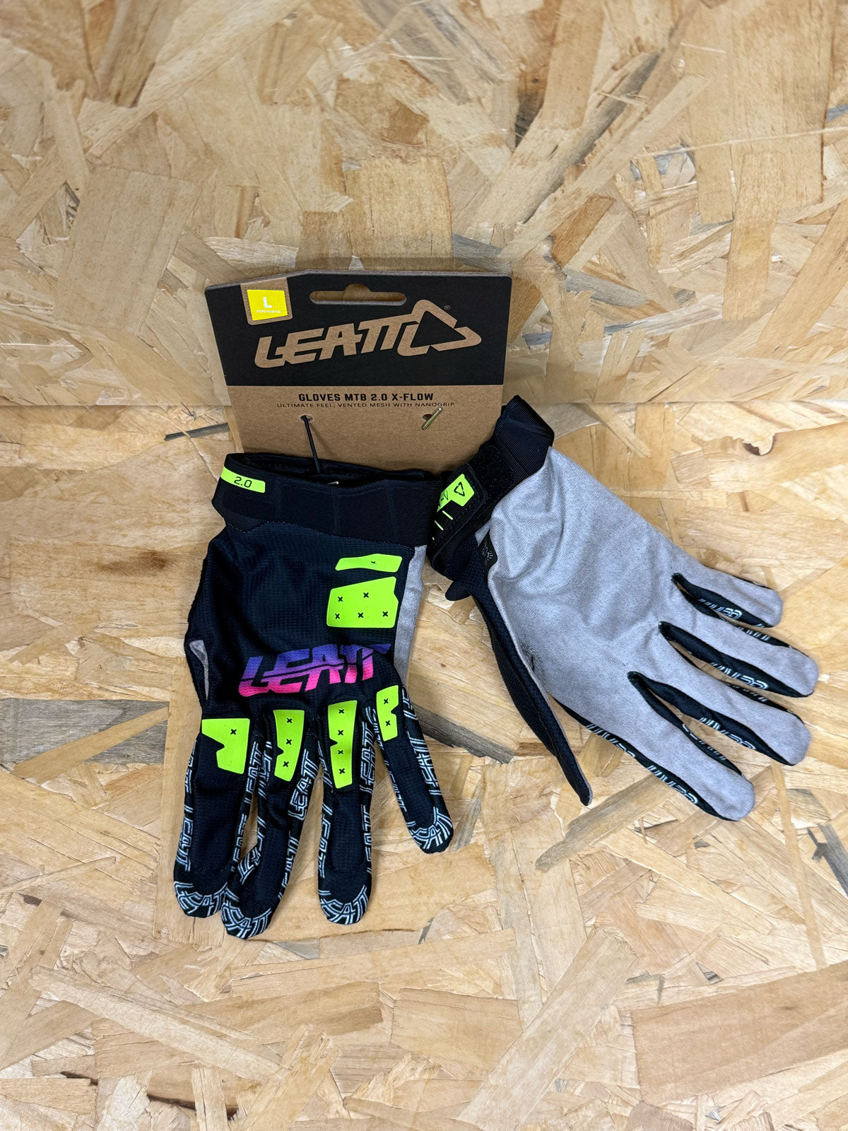 Glove MTB 2.0 X–Flow – L – Neon Black