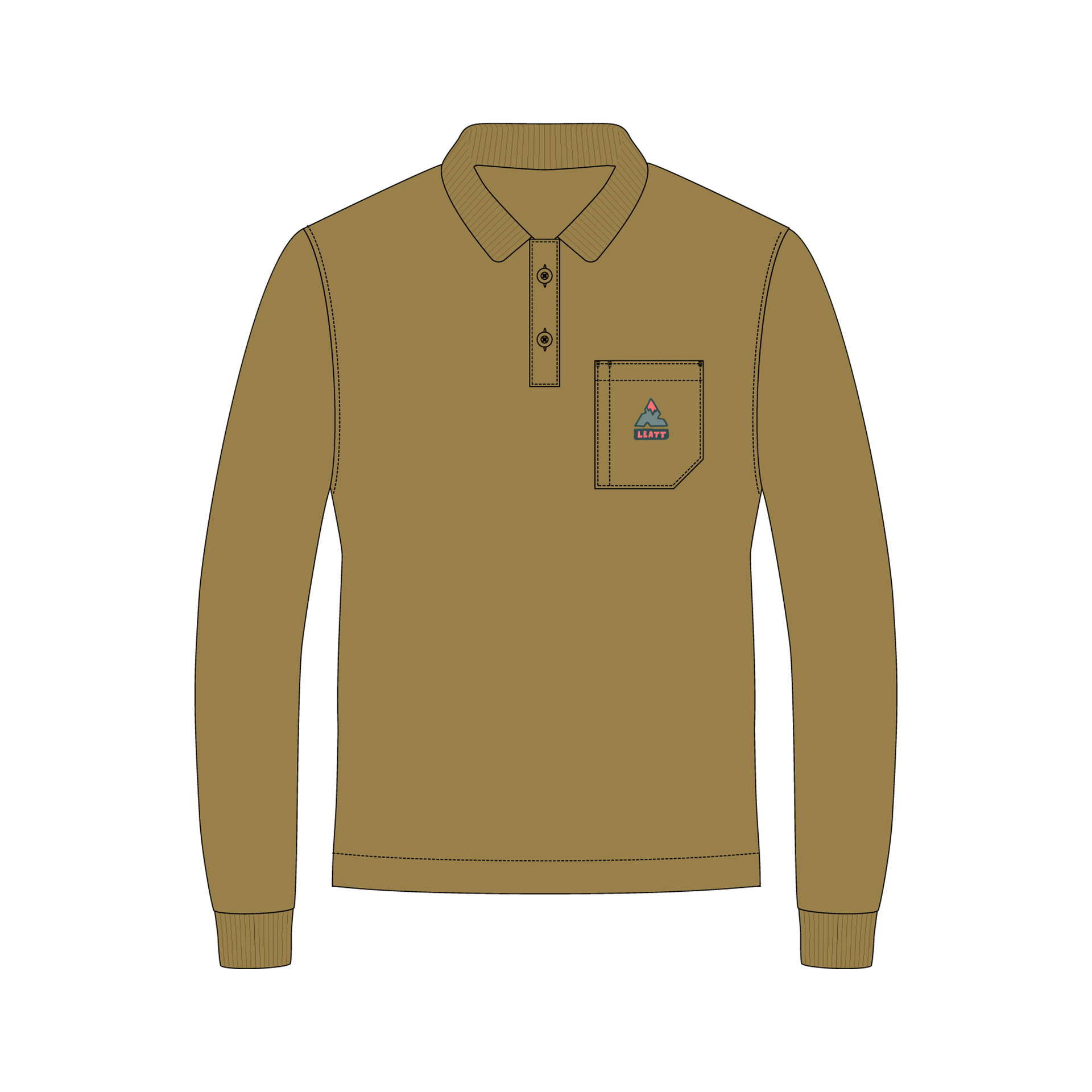 Polo Shirt Long Sleeve Team